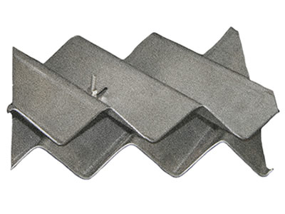 There are two pieces structured packing fixed by screw.